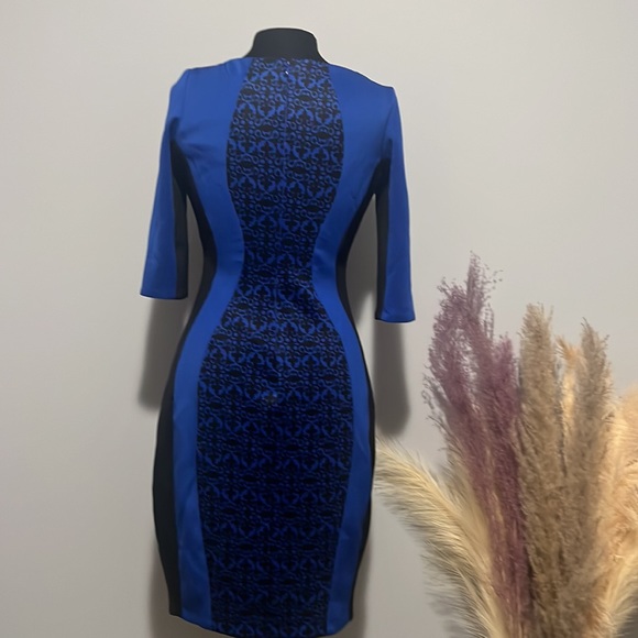 Sangria size 10 blue and black dress. - Picture 4 of 4